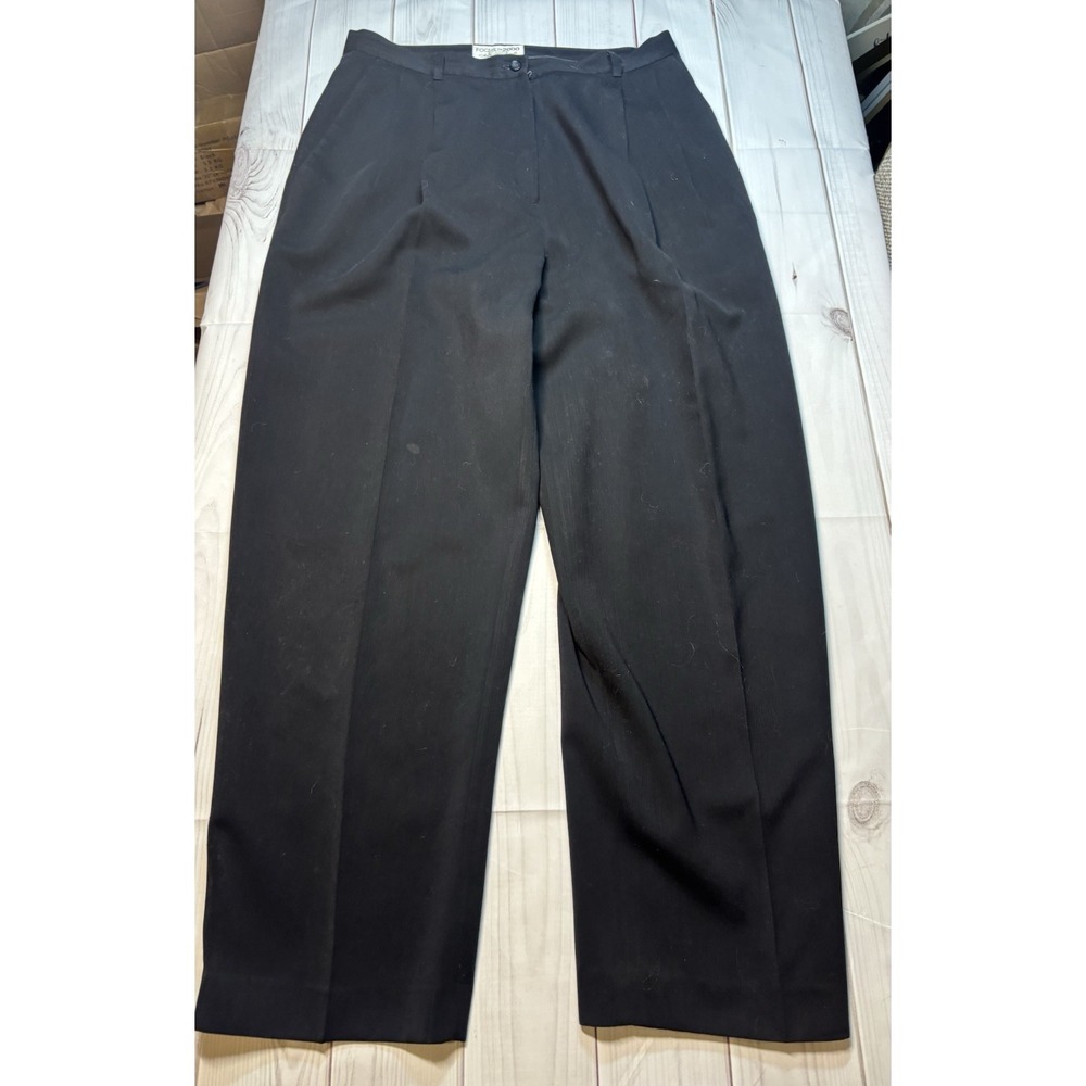 Women's Vintage Dress Pants Size 12 Focus 2000 By Charles Gluek Black